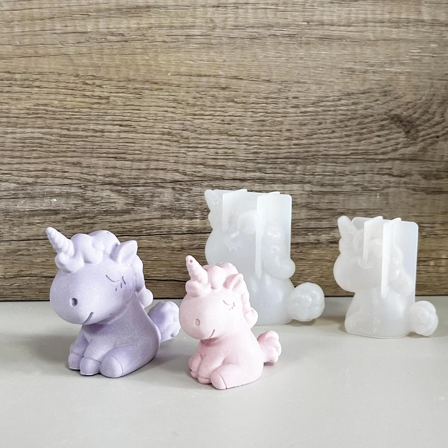 Soap Making Bar - 3D Geometric Silicone Unicorn Cat Deer