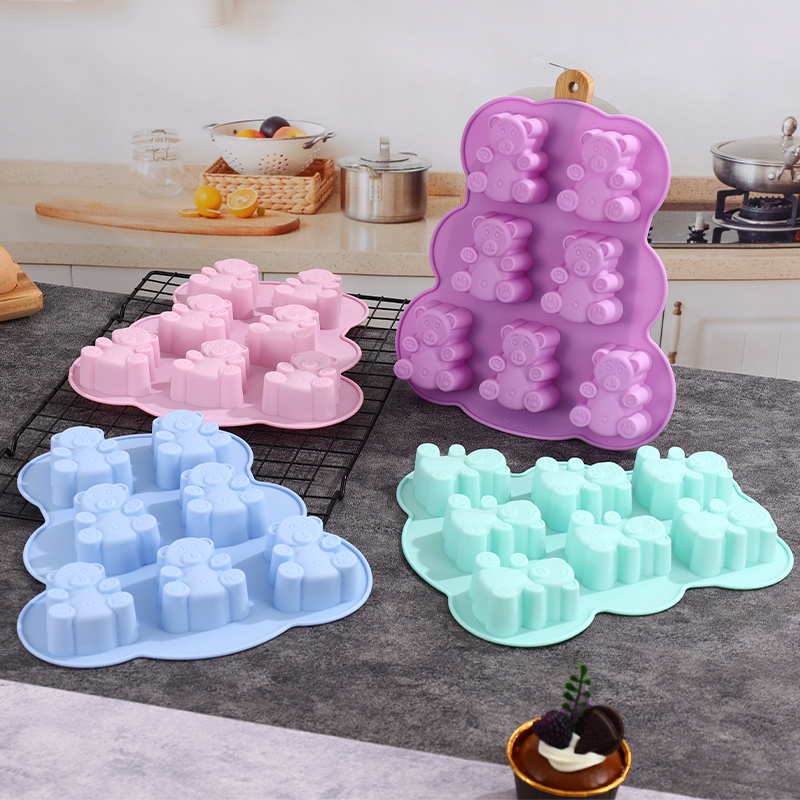 Soap Making Bar - Silicone Gummy Bear Molds,Jello Molds for