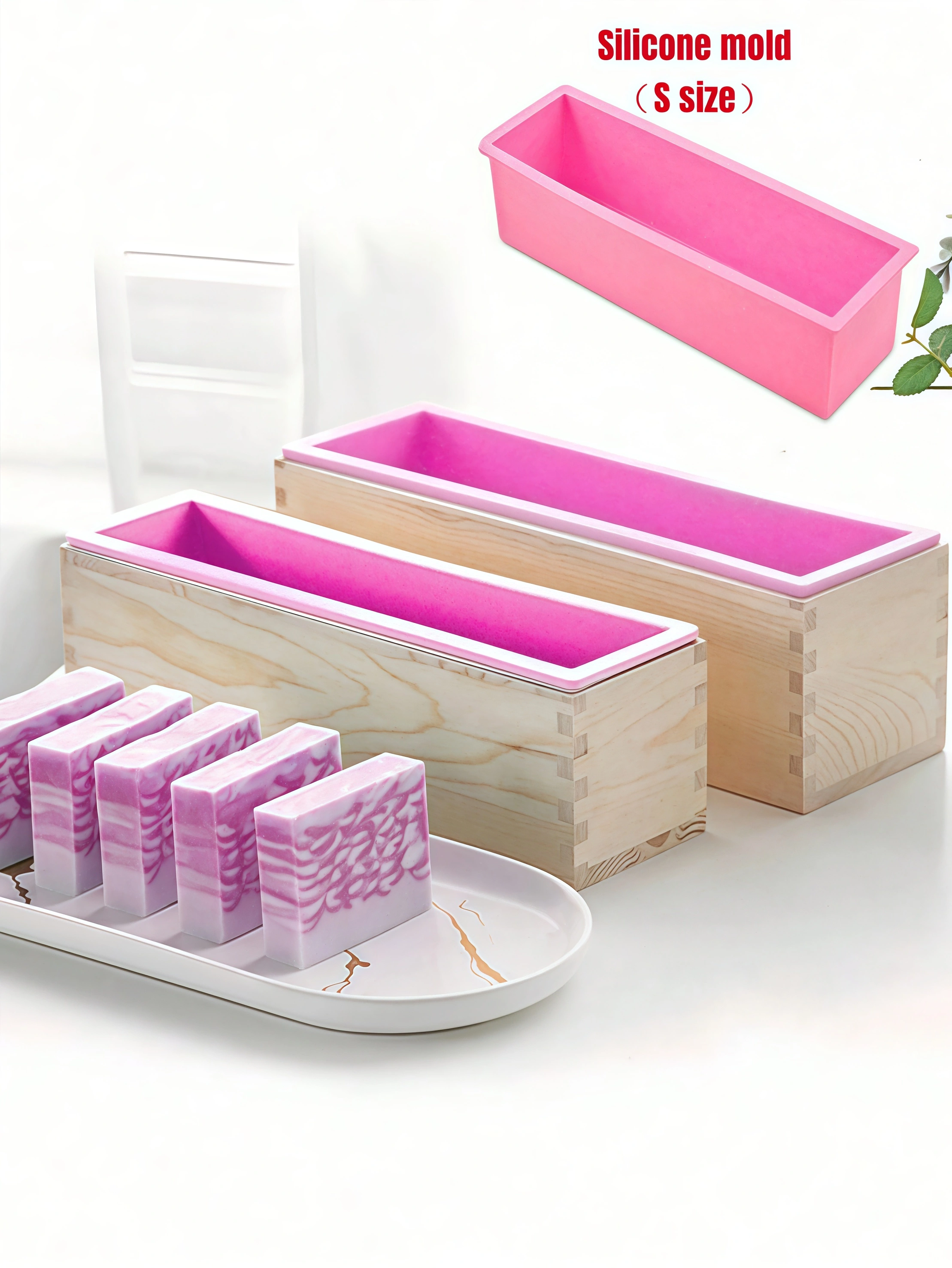 Soap Making Book - 1.2L Silicone Soap Mold Flexible Rectangular