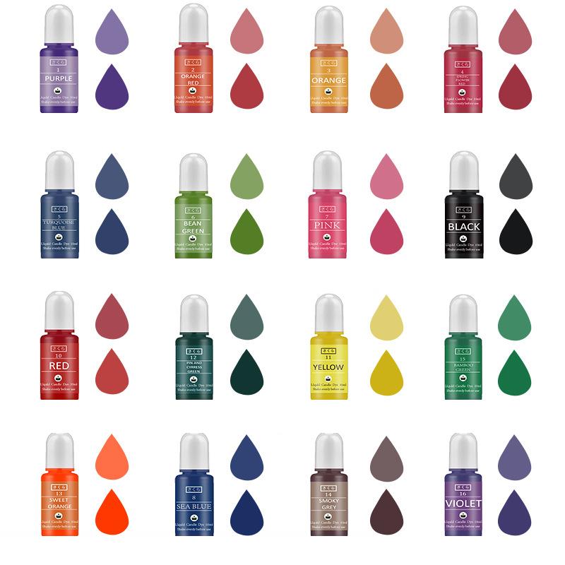 10ml/Bottle Candle Wax Pigment - đánh giá và giá Soap Making Ingredients