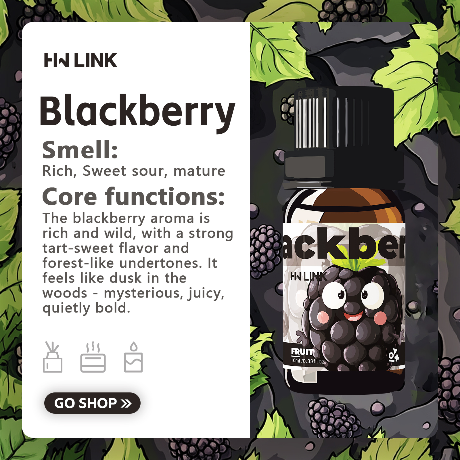 Blackberry Essential Oil Black - đánh giá và giá Soap Making Ingredients