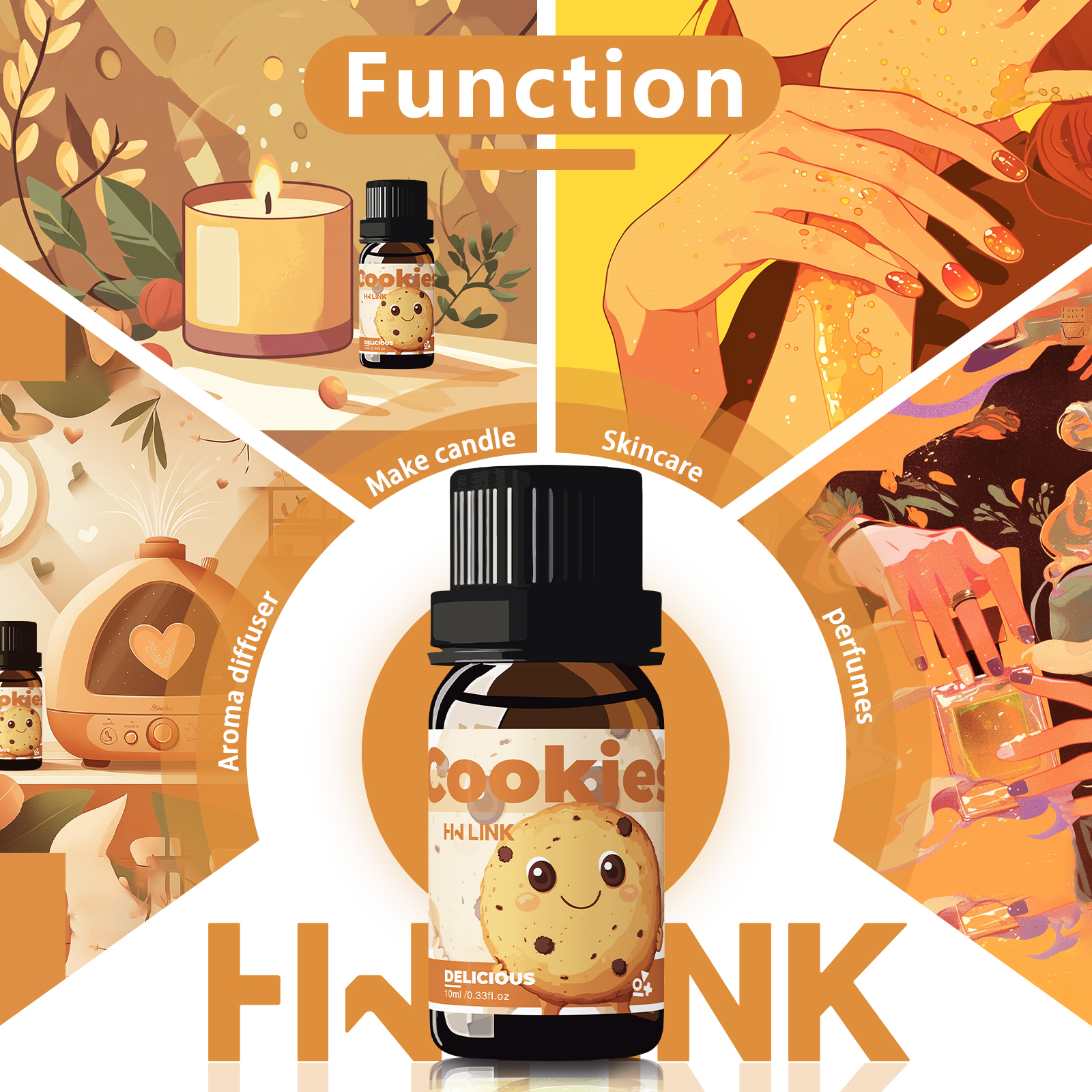 10ml Cookies Essential Oils Pe - đánh giá và giá Soap Making Ingredients