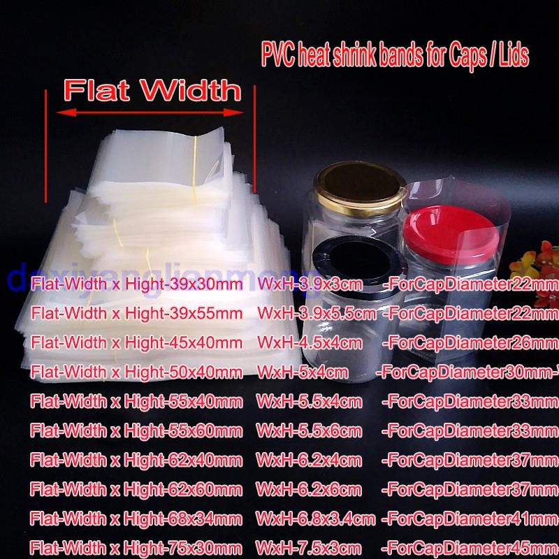400Pcs Bottle Mouth Heat Shrin - đánh giá và giá Shrink Wrap Pvc