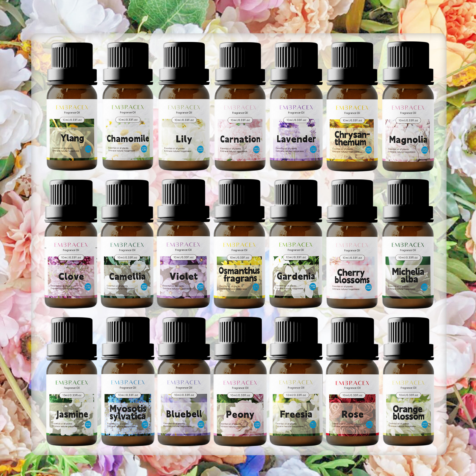 6PC/1PC 10ML Floral Essential  - đánh giá và giá Soap Making Friends