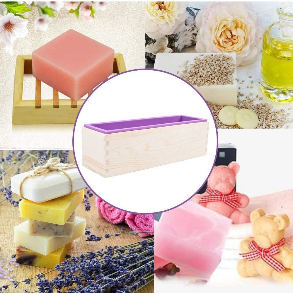 1.2L Wooden Box Soap Mold Maki - đánh giá và giá Soap Making Book