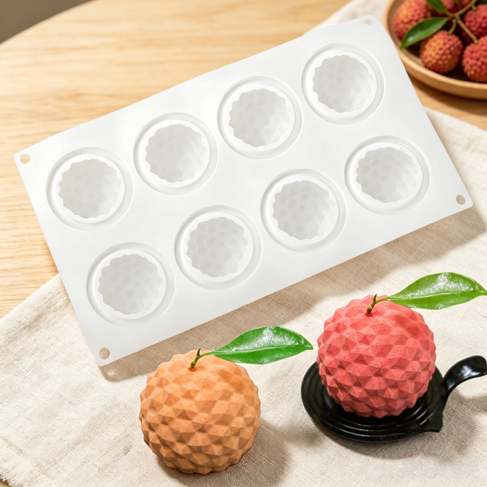 8‑Cavity Lychee Silicone Mold  - đánh giá và giá Soap Making Bar