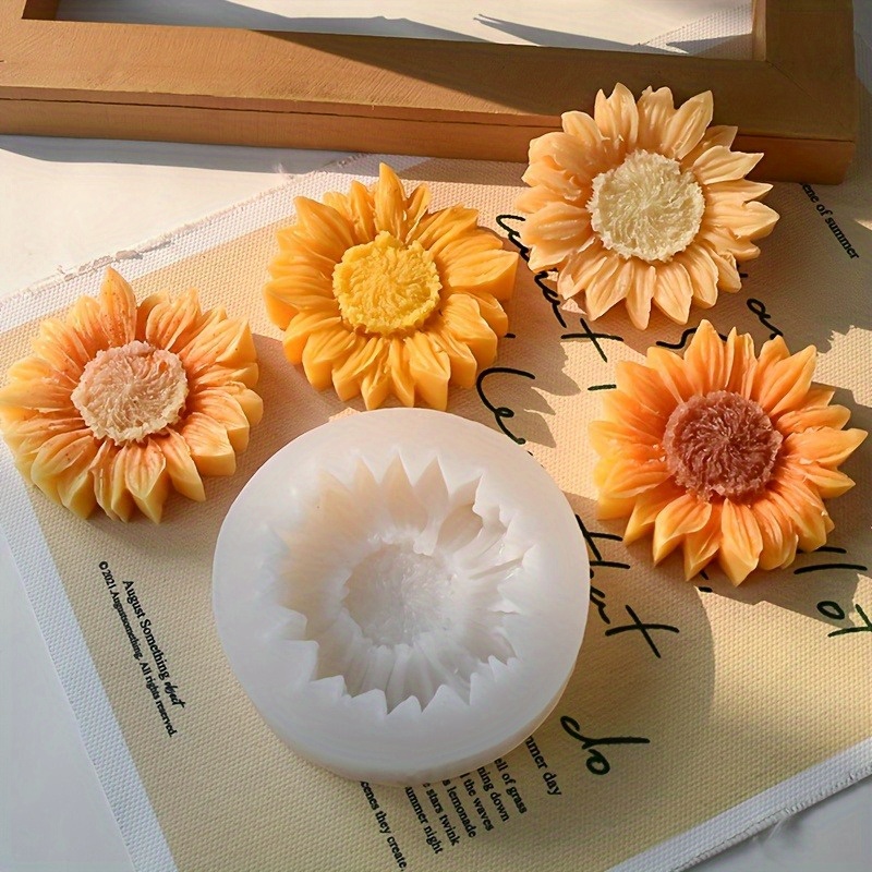 Vibrant 3D Sunflower Silicone  - đánh giá và giá Soap Making Bar