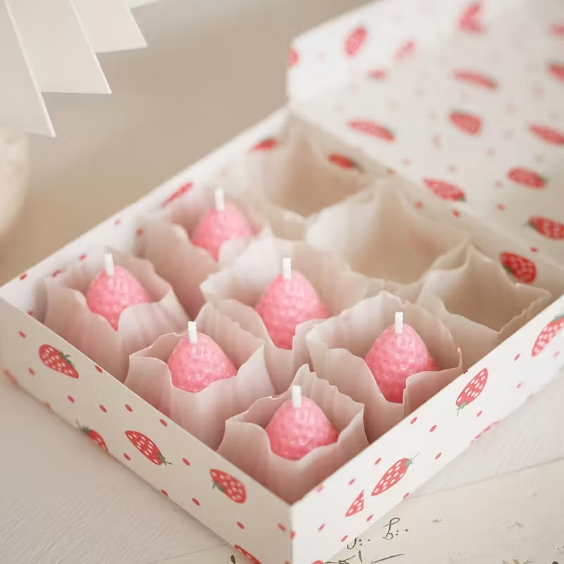Strawberry Silicone Candle Mol - đánh giá và giá Soap Making Bar
