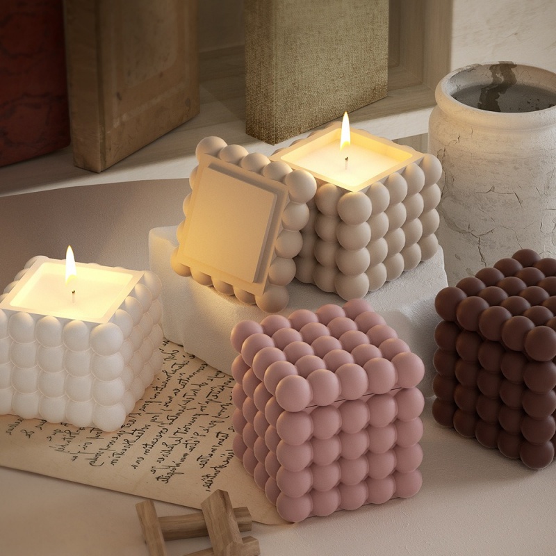 DIY 3D Bubble Cube Candle Sili - đánh giá và giá Soap Making Book