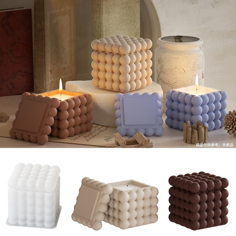 DIY 3D Bubble Cube Candle Sili - đánh giá và giá Soap Making Book