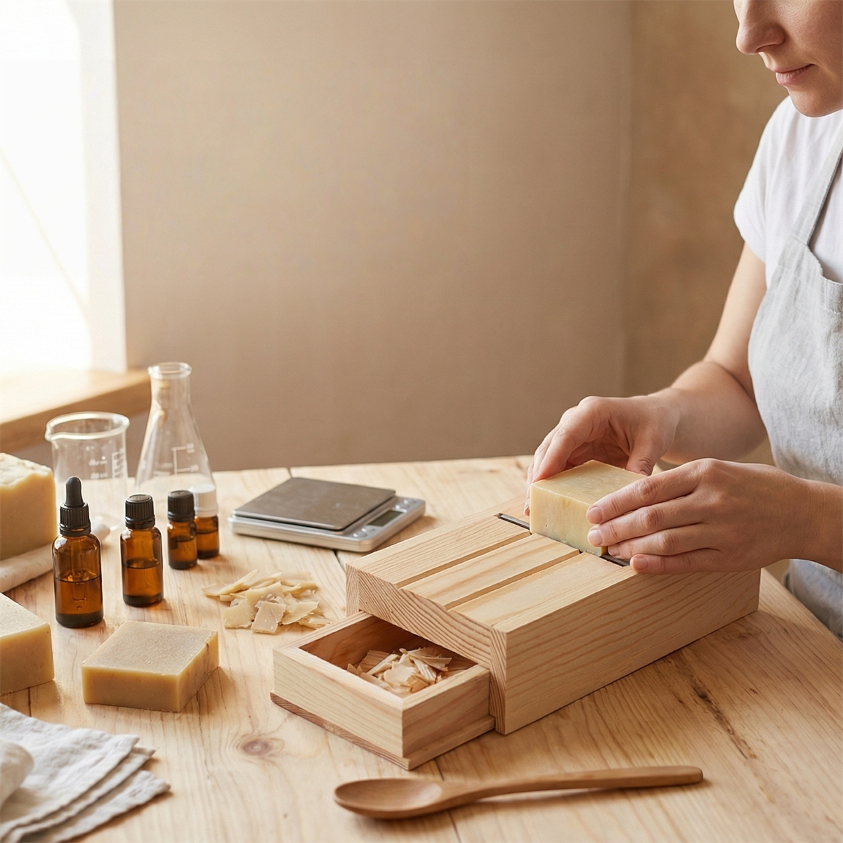 Soap Planer Cutter Drawer Box  - đánh giá và giá Soap Making Book