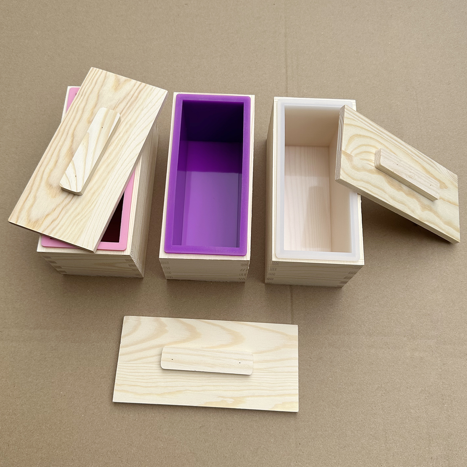 Rectangle Wooden Box Soap Mold - đánh giá và giá Soap Making Book