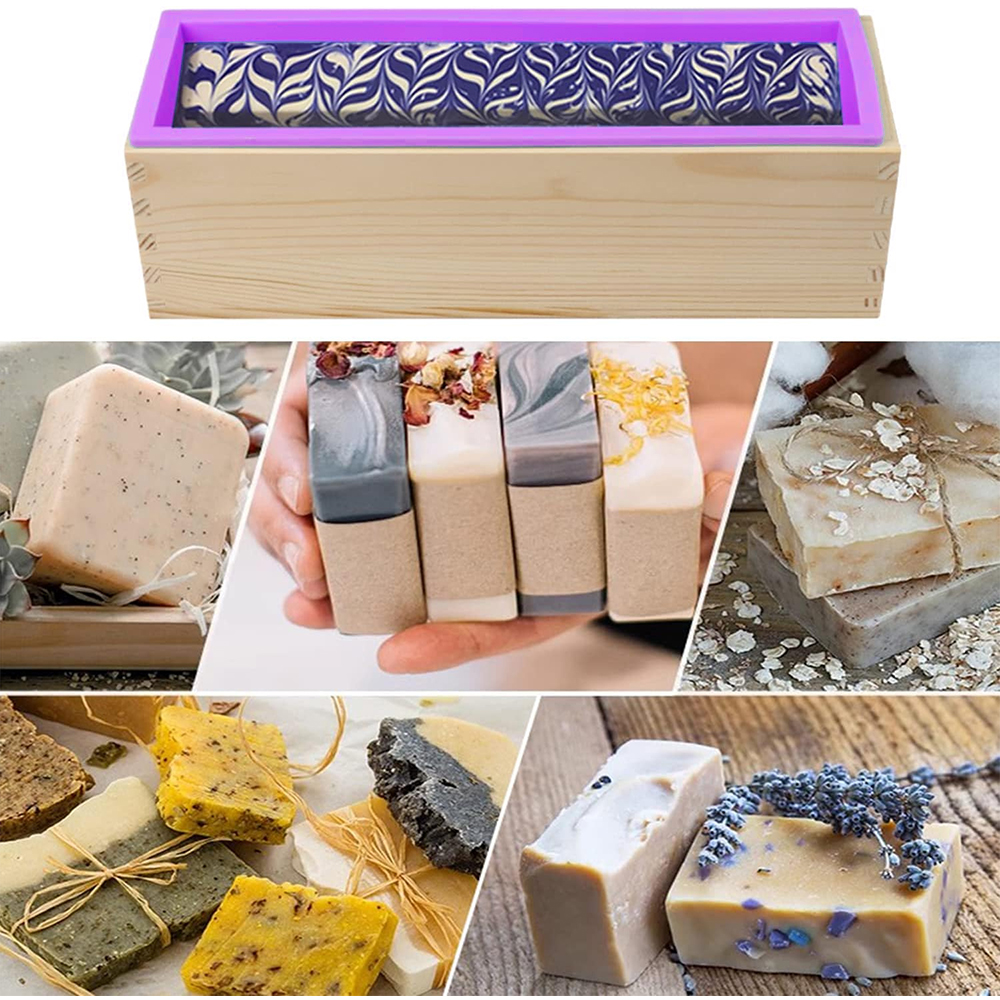Rectangle Wooden Box Soap Mold - đánh giá và giá Soap Making Book