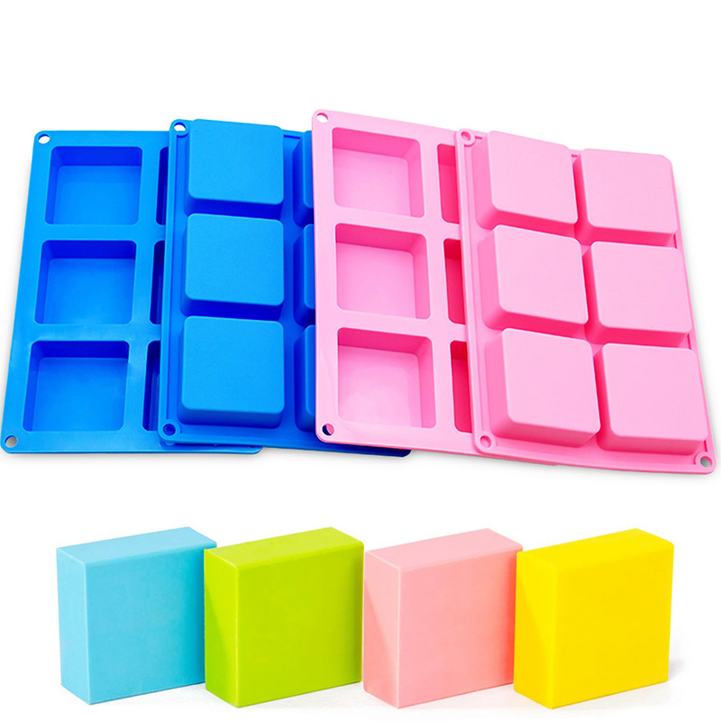 Square Soap Molds 6-Cavity Non - đánh giá và giá Soap Making Bar