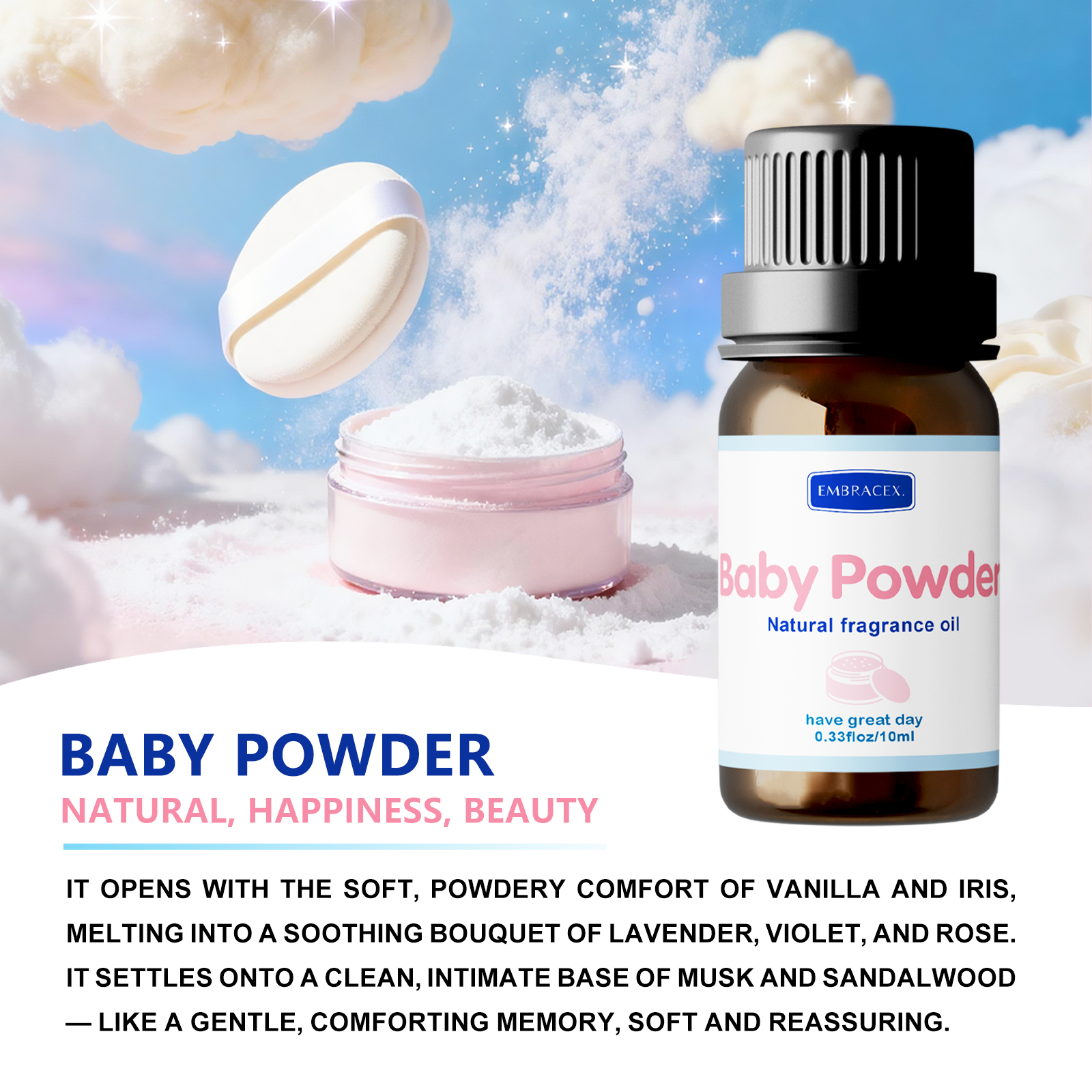 10ml Baby Powder Essential Oil - đánh giá và giá Soap Making Friends