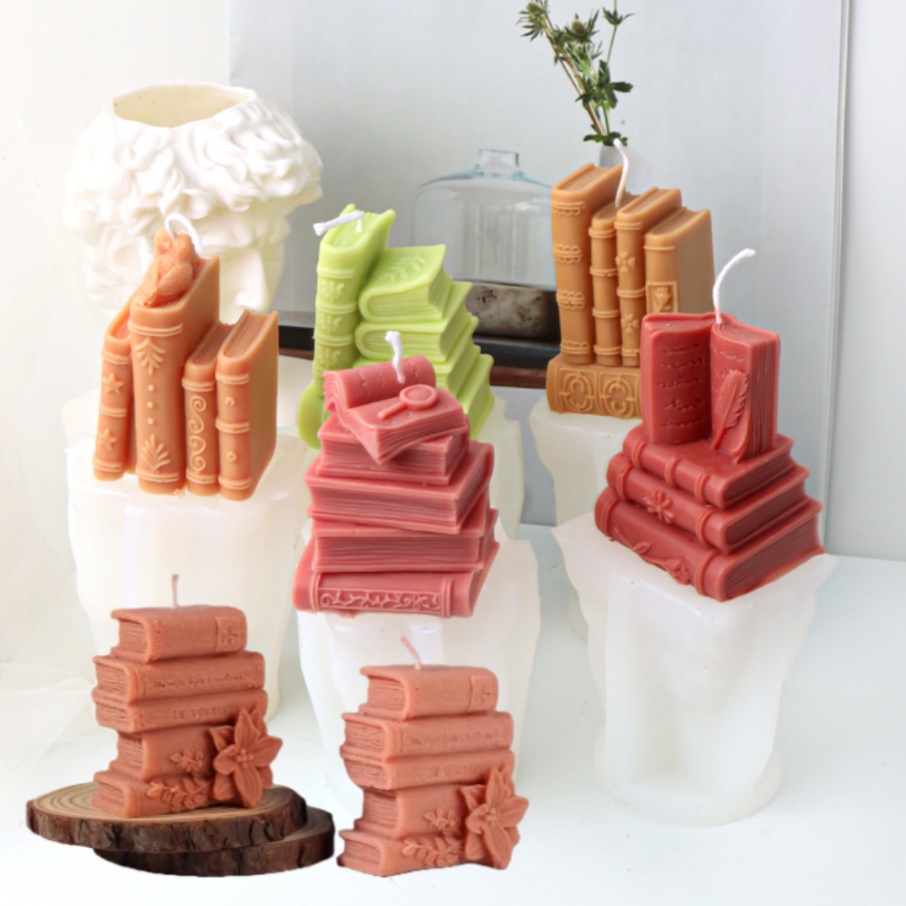 3D Books Silicone Candle Molds - đánh giá và giá Soap Making Book