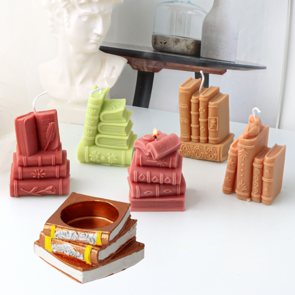 3D Books Silicone Candle Molds - đánh giá và giá Soap Making Book
