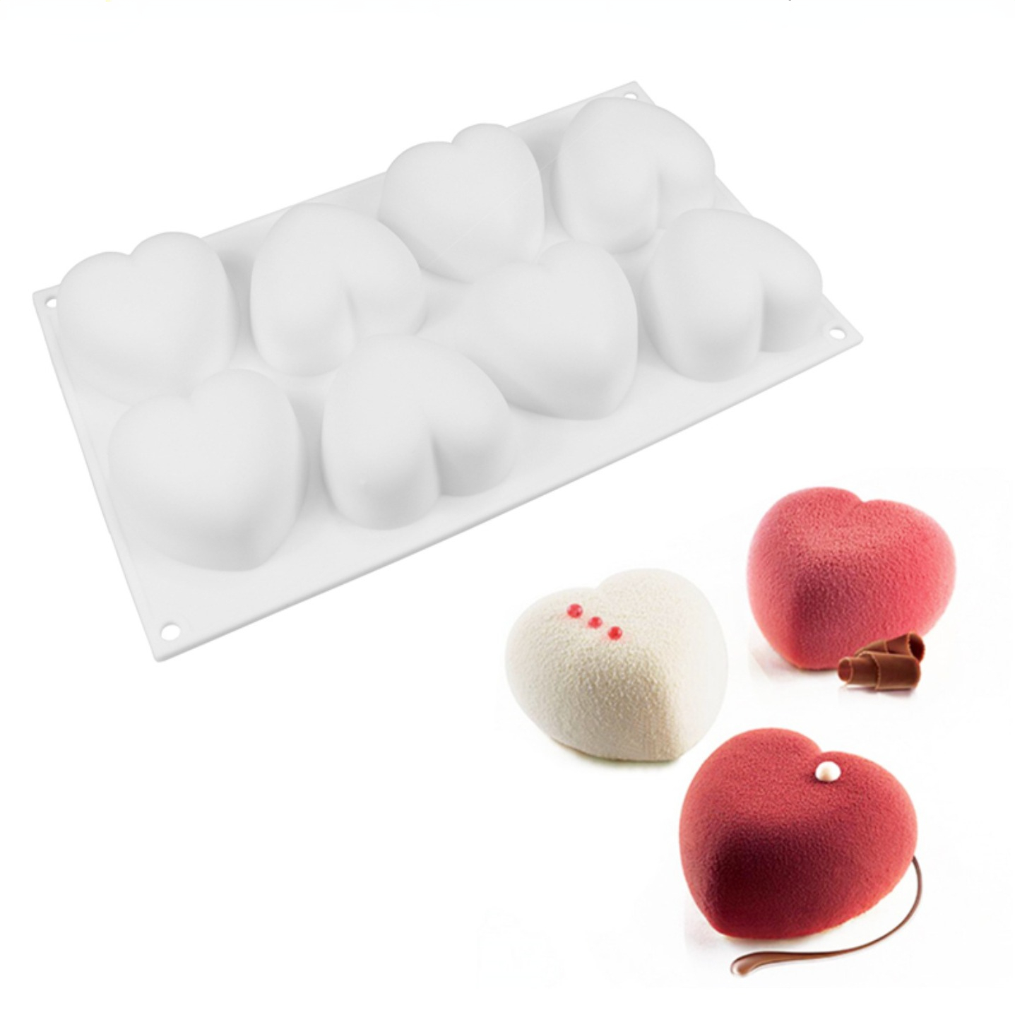Love Heart Silicone Soap Mold  - đánh giá và giá Soap Making Bar
