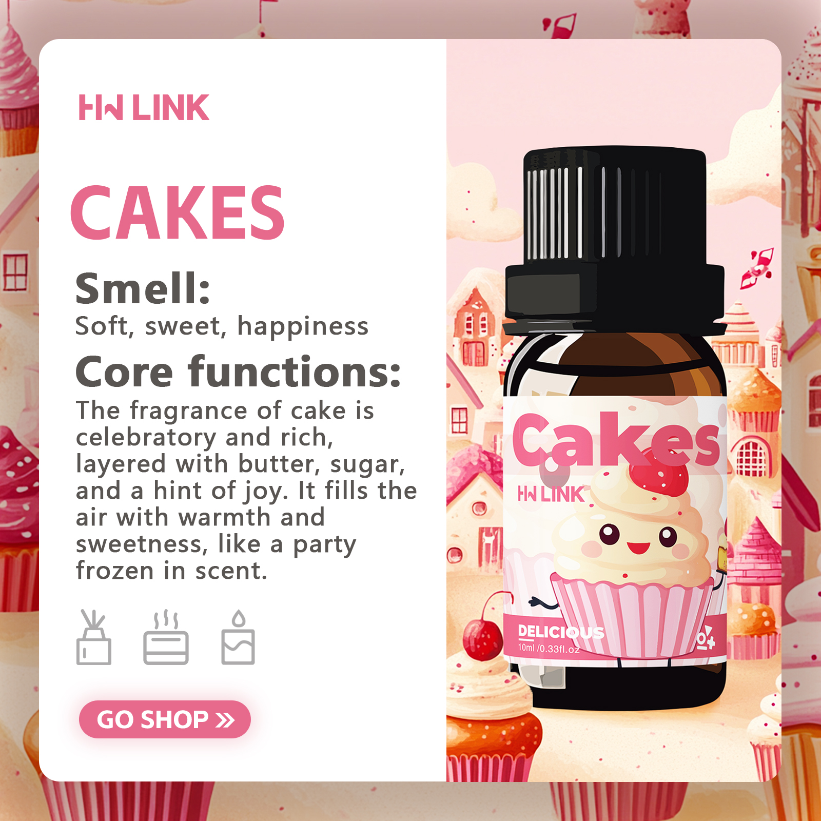 10ml Cakes Essential Oils Perf - đánh giá và giá Soap Making Ingredients