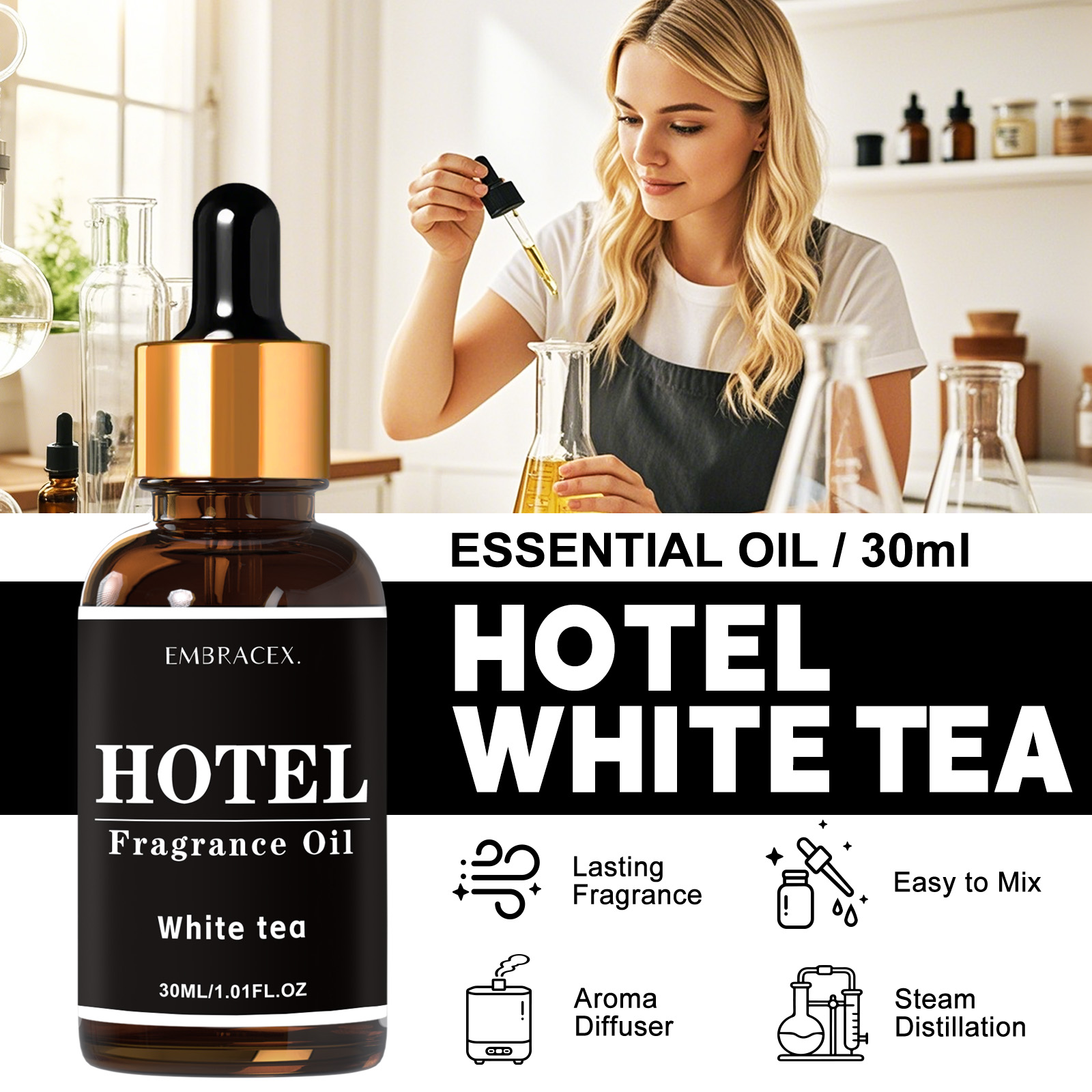 30ml Hotel White Tea Essential - đánh giá và giá Soap Making Ingredients