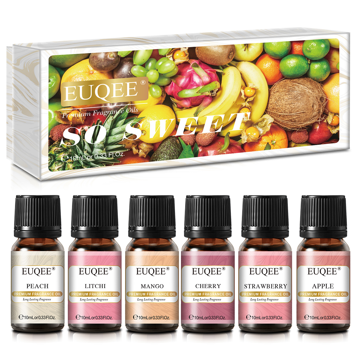 EUQEE 6pcs Fragrance Oils Set  - đánh giá và giá Soap Making Ingredients