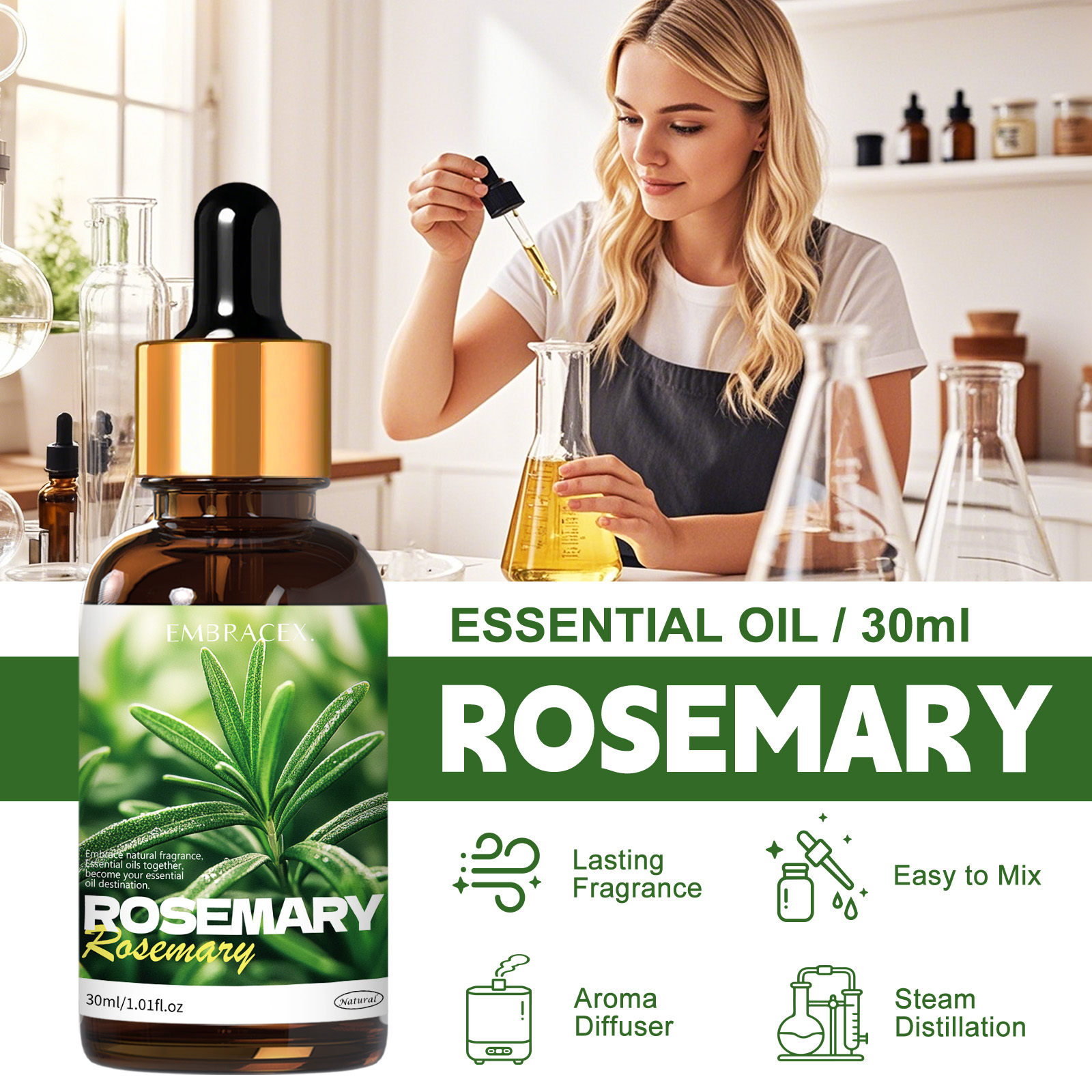 30ml Rosemary Natural Plant Es - đánh giá và giá Soap Making Friends