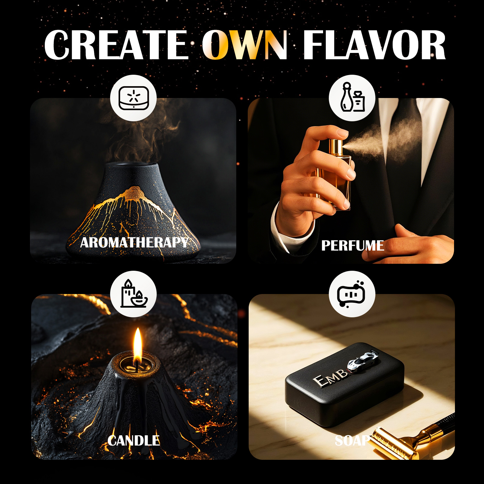 6PC/1PC 10ML Men's Essential o - đánh giá và giá Soap Making Friends