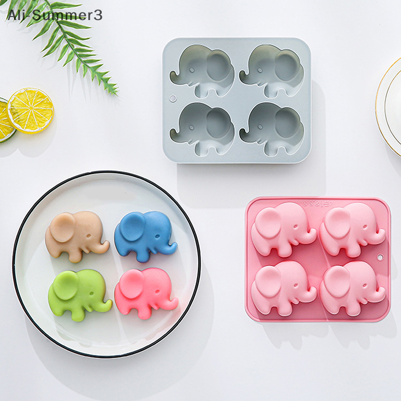 4-hole Baby Elephant Silicone  - đánh giá và giá Soap Making Bar