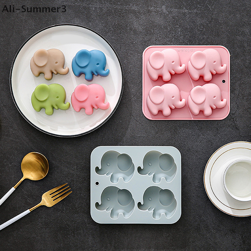 4-hole Baby Elephant Silicone  - đánh giá và giá Soap Making Bar