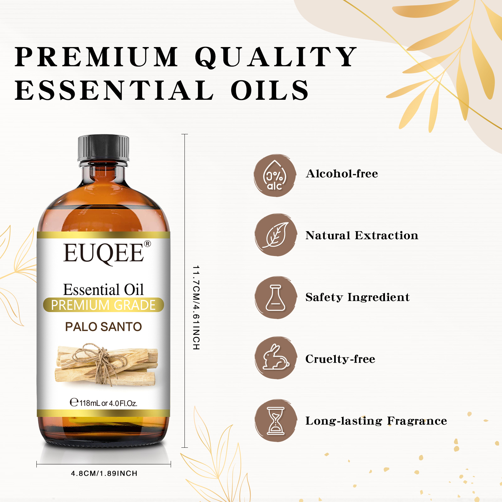 EUQEE 118ml Essential Oil Palo - đánh giá và giá Soap Making Ingredients