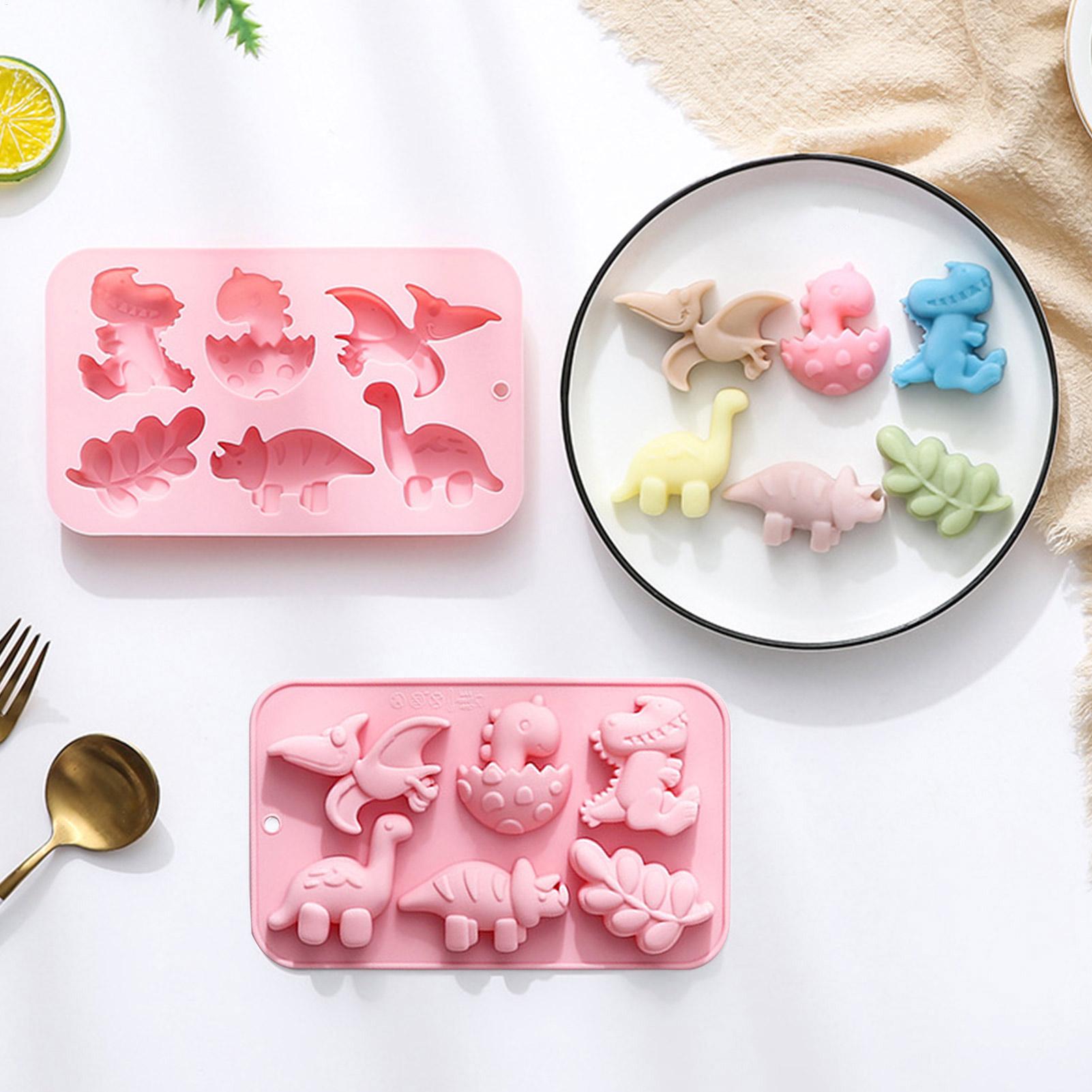 Silicone 6 Cavities Dinosaur J - đánh giá và giá Soap Making Bar