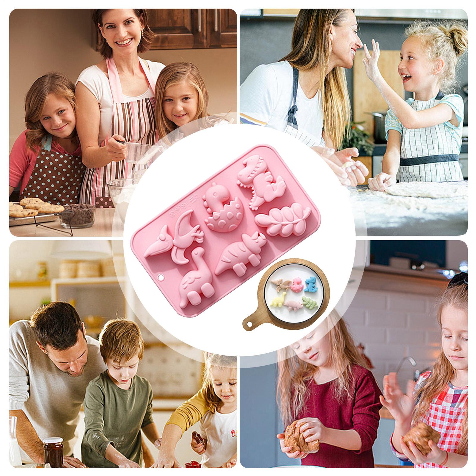 Silicone 6 Cavities Dinosaur J - đánh giá và giá Soap Making Bar