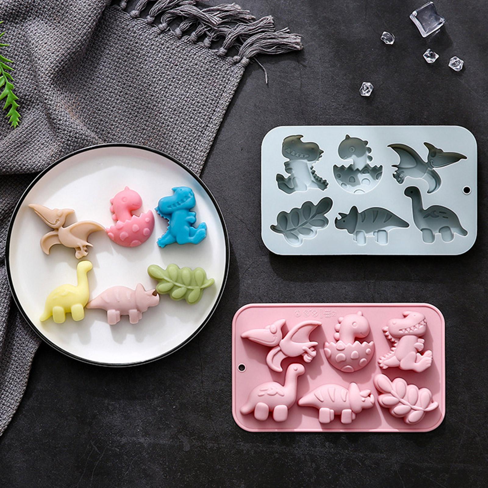 Silicone 6 Cavities Dinosaur J - đánh giá và giá Soap Making Bar