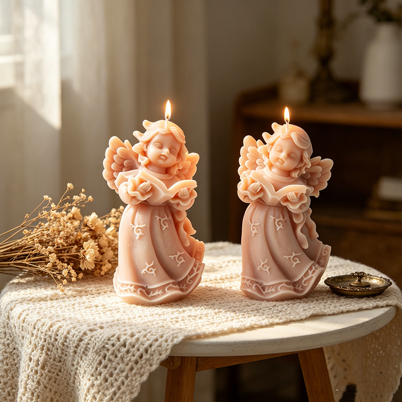 3D Angel Reading Book Silicone - đánh giá và giá Soap Making Book